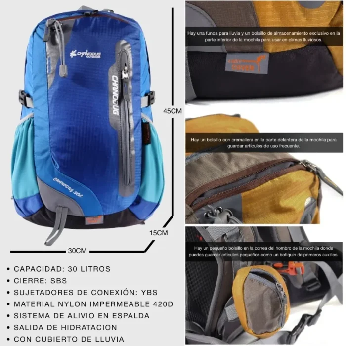 MOCHILA OUTDOOR 30L - CHANODUG - Imagen 3